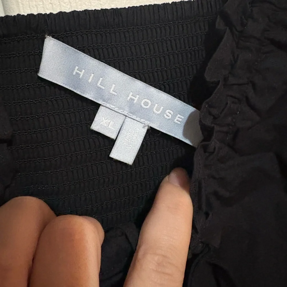 Hill House Black Ruffled Dress